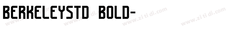 berkeleystd bold字体转换